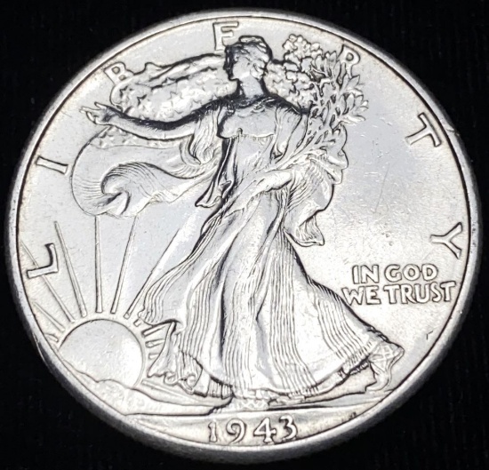 1943-D Walking Liberty Half Dollar AU/BU
