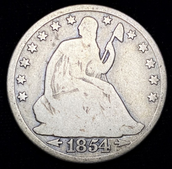 1854-O Rare Seater Half-Dollar Good