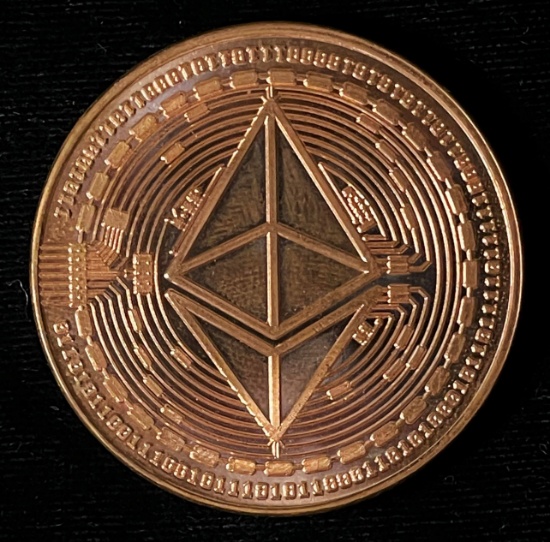 1oz Copper Ethereum Cryptocurrency Round