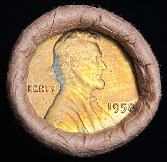 Mint Condition Wheat Cent Roll (50-coins)