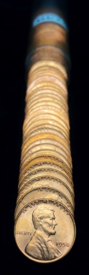 Roll (50-coins) 1958 Lincoln Cent BU