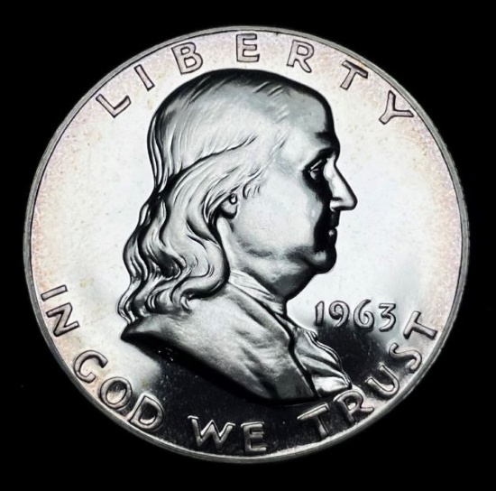 1963 High Grade Franklin Silver Half Dollar Proof