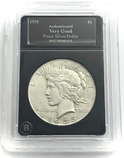 1935 Peace Silver Dollar (Very Good)