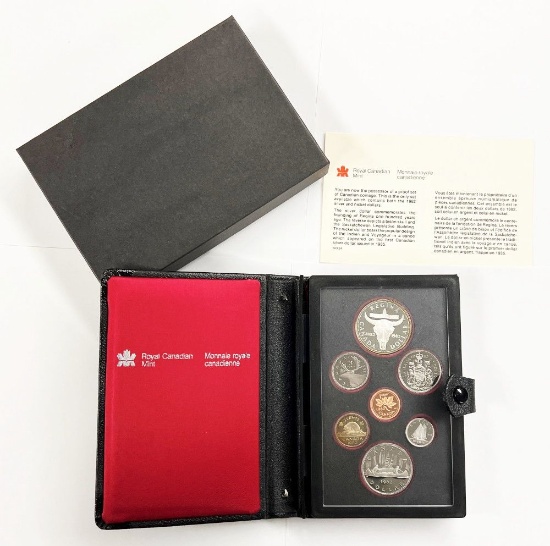 1982 Canadian 7-Coin Double $1 Proof Set w/ Box & COA