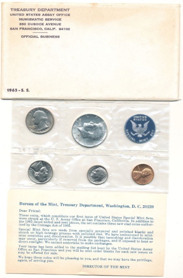 1965 United States Assay Office Set (5-coins)