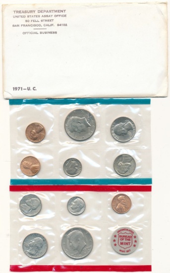 1971 United States Assay Office Set (11-coins)