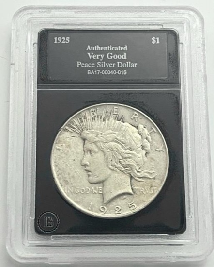 1925 Peace Silver Dollar (Very Good)