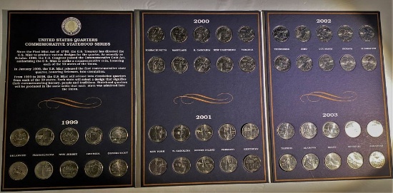 US Commemorative Statehood Quarters Album 1999-2003
