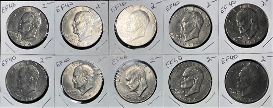 1972-1978 Eisenhower Ike Dollar (10-Coins)