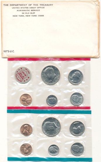 1972 United States Assay Office Set (11-coins)
