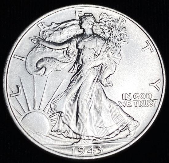 1943 Walking Liberty Half Dollar AU/BU