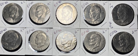 1971-1978 Eisenhower Ike Dollar (10-Coins)
