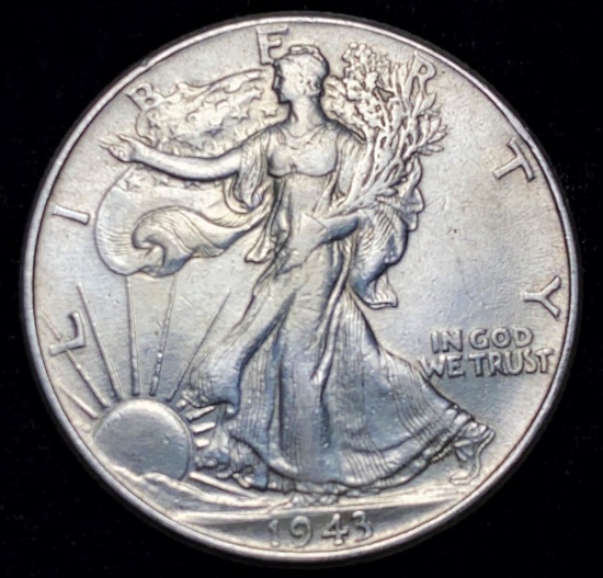 1943 Walking Liberty Half-Dollar XF/AU