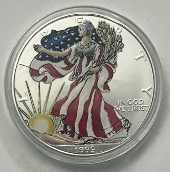 1999 Colorized American Silver Eagle