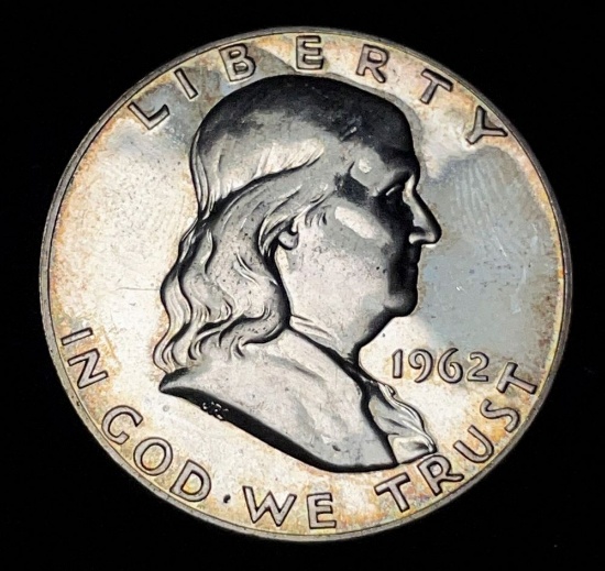 1962 High Grade Franklin Silver Half Dollar Proof