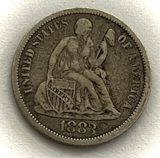 1883 Seated Liberty Silver Dime