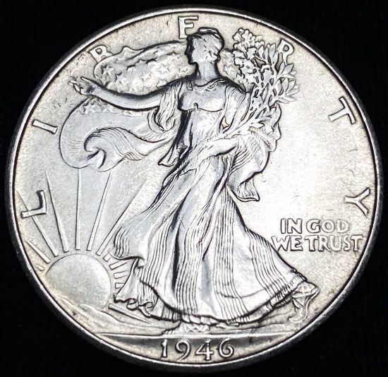 1946-S Walking Liberty Half Dollar AU/BU