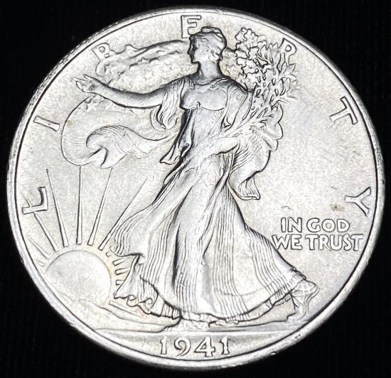 1941-S Walking Liberty Half Dollar AU/BU
