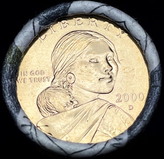 Mint Wrapped 2000-P Sacagawea Roll (20-Coins)