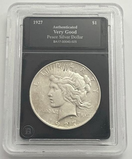 1927 Peace Silver Dollar (Very Good)