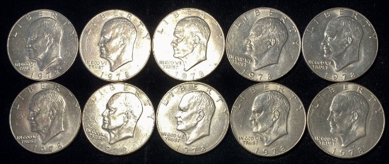 1978 Eisenhower Ike Dollar (10-Coins)