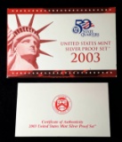 2003 United States Mint Silver Proof Set (10-Coins)