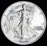 1943 Walking Liberty Half Dollar AU/BU