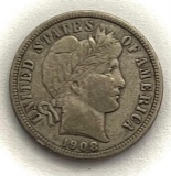 1908-D Seated Liberty Silver Dime
