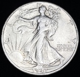 1941-S Walking Liberty Half Dollar AU/BU
