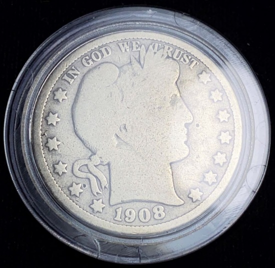 1908-D Barber Silver Half Dollar AG