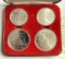 1976 Canada Olympics Commemorative Silver Coin Collection (4-coins)