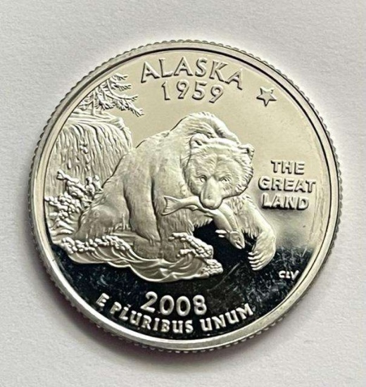 2008-S Proof State Quarter (Alaska)