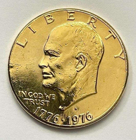 1976-D Gold Plated Eisenhower Dollar