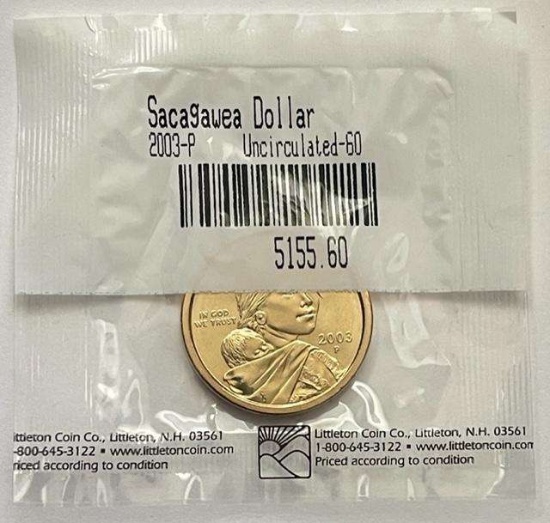 2003 Sacagawea Uncirculated Dollar Littleton Coin Company