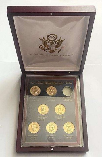 2010 U.S. Mint Presidential Dollar Display Coin Set (7-coins) One Coin Missing