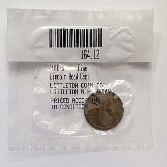 1910 Lincoln Wheat Small Cent Littleton Coin Company