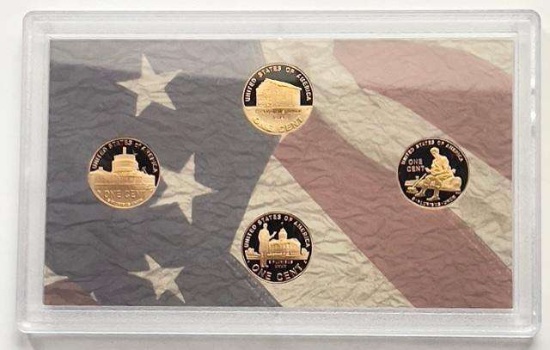 2009 Bicentennial Lincoln Cent Proof Set (4-coins) No Box or COA