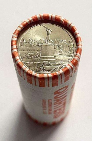 2011 Gettysburg NP America the Beautiful Quarters $10 Bank Wrapped Roll (40-coins)
