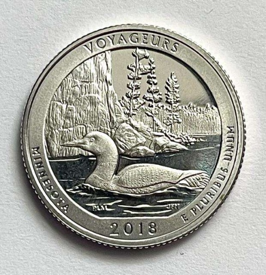 2018-S Proof American the Beautiful Voyageurs NP Quarter