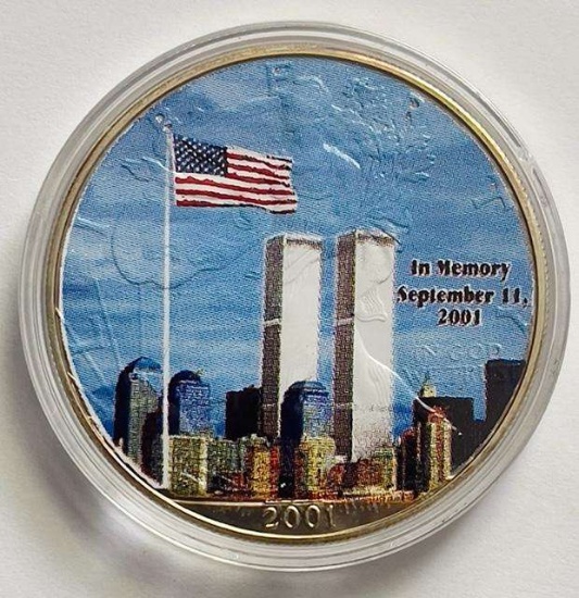 2001 September 11th Memory Colorized American Silver Eagle