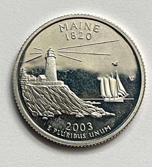 2003-S Proof State Quarter (Maine)