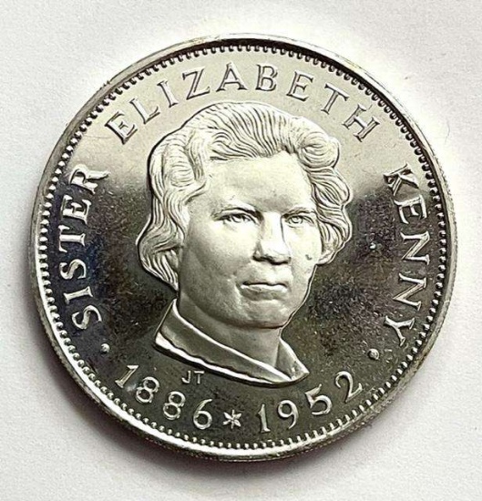 Sister Elizabeth Kenny .9 ozt .925 Sterling Silver Commemorative Medal