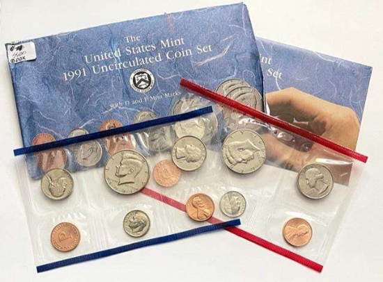 1991 United States Uncirculated Mint Set (10-coins)