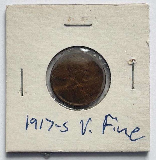 1917-S Lincoln Wheat Small Cent VF