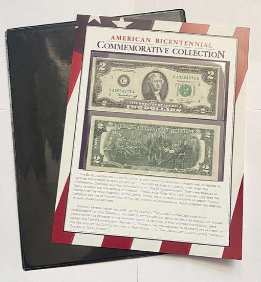 1976 Bicentennial Commemorative Collection $2 Notes (2-notes)