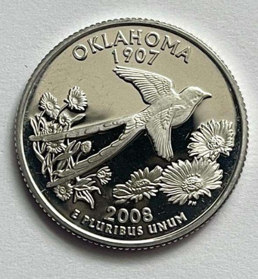 2008-S Proof State Quarter (Oklahoma)