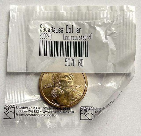 2002-D Sacagawea Uncirculated Dollar Littleton Coin Company