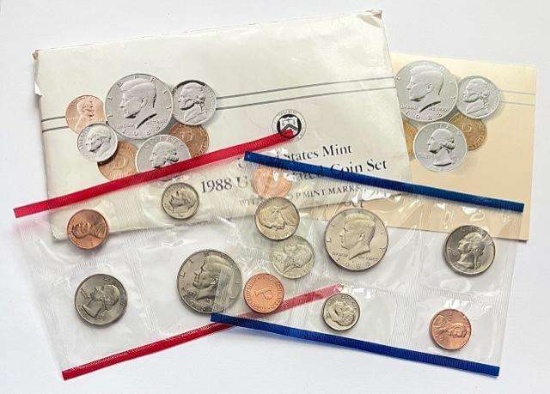 1988 United States Uncirculated Mint Set (10-coins)