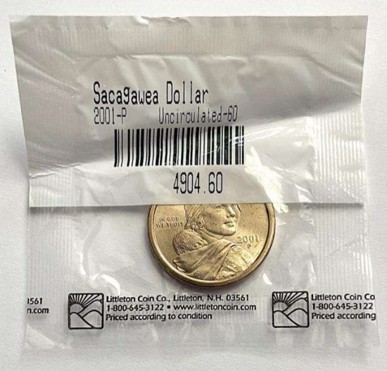 2001 Sacagawea Uncirculated Dollar Littleton Coin Company