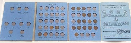 1880-1908 Indian Head Small Cent Album (19-coins)